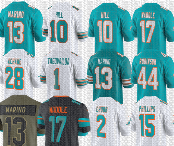 Dan Marino Jacob Rodriguez Chris Johnson Kadyn Proctor Malik Willis Quinn Ewers De'Von Achane Chop Robinson Patrick Paul Austin Jackson Storm Duck Football Jersey