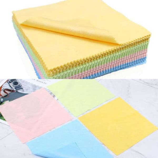 New 100Pcs/Lot Microfiber Phone Screen Camera Lens Glasses Square Cleaner Cleaning Cloth 13Cm*13Cm B2