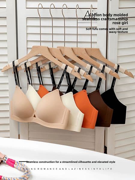One-piece Seamless Triangle Push Up Bra, Sexy Breathable Uplift Comfort Bralette for Small Bust-A31