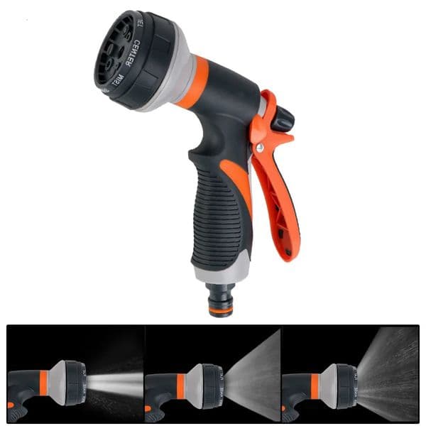 Lawn Spray Watering 8 Modes Garden Tools For Washing Car High Pressure Water Tool Adjustable Hose Sprinkle Nozzle 260410