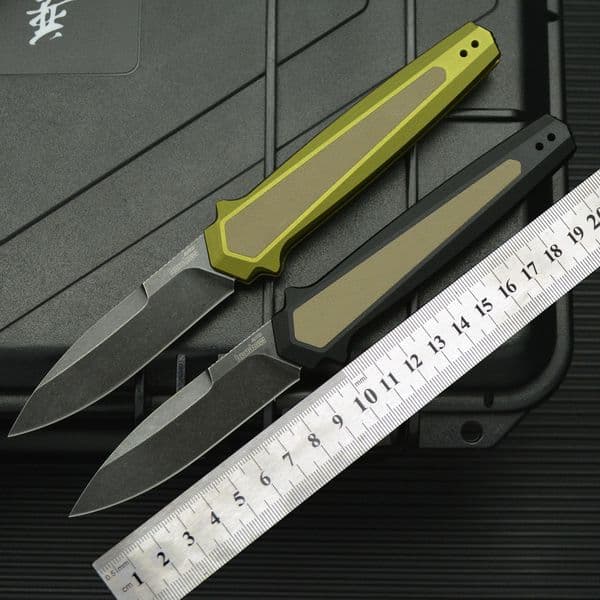2Models 7950 Launch 15 Folding Knife knives 3.5 CPM-MagnaCut Spear Point Blade, Aluminum Handles
