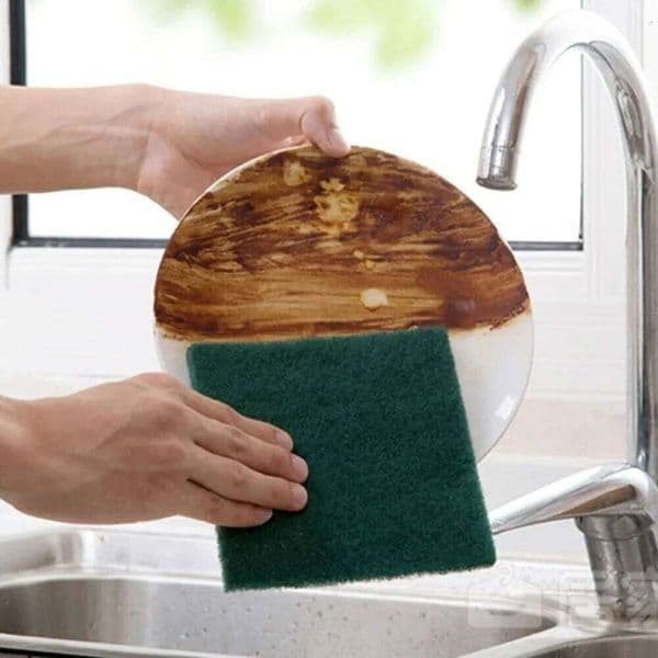 5/10 Pcs Double Sided Scouring Reusable Anti-scratch Scrub Pads Washable Thickened Dishwashing Cloth Non-Stick Pans 26Y0410