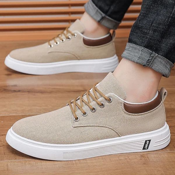breathable mens canvas shoes student casual sports shoes trendy youth board shoes 260410