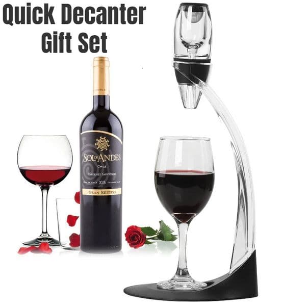 Professional Magic Red Wine Decanter Pourer with Filter Stand Quick Air Aerator Dispenser for Home Dining Bar Essential Set 260409