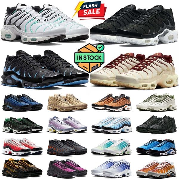Designer Running Shoes Tn Sneaker tnss Men tns Triple Black White Hyper Blue Metallic Silver Violet Dust Outdoor Sports Runners Mens Trainers Sneakers