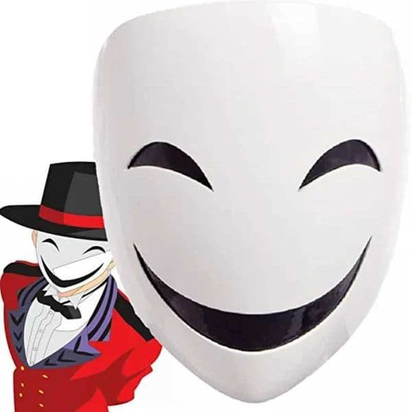 Kagetane Hiruko Burakku Buretto Full Face Anime Black Bullet Smile Mask Facepiece Headgear Masks Halloween Gift Props L260526