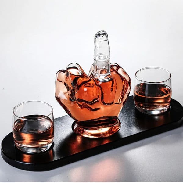 Decanter Novelty Finger Whiskey Decanter for Liquor Scotch Bourbon Alcohol Bottle Unique Liquor Bar and Party Decorations 260409