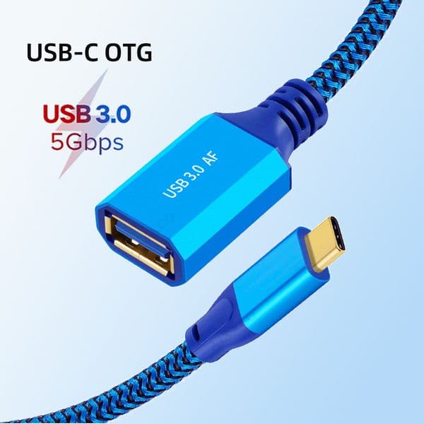 USB C to USB 3.0 OTG Adapter USB Type-C OTG Data Cable Connector for Samsung iPhone 15 MacBook Laptop