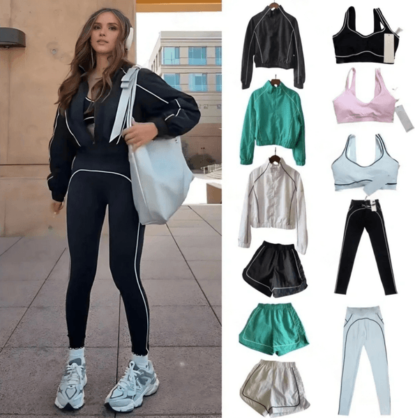 2026 NEW 10A Breathable Bra leggings Set Women Soft Elastic Pants Socks Outfits Sports Pants Fitness Wear Set Women clothes set Shorts Sports Bra