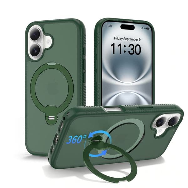 Applicable 17promax case, 360 rotating magnetic suction stand with hanging rope, 17e phone protection cover