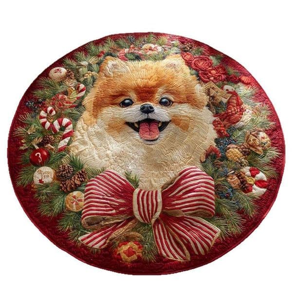 2026 New New 3D Puppy Pattern Round Floor Mat Quilted Digital Print Home Decor Area Rug For Wholesale Designer