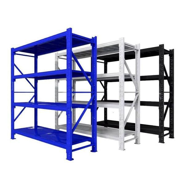 Customized size ODM supermarket factory adjustable unit, storage rack, double-sided metal display rack