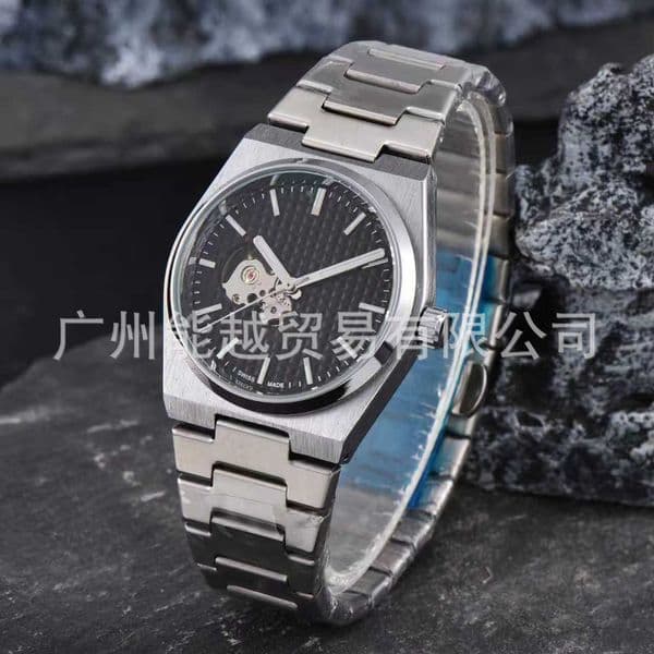 Luxury watches, high-quality watches Tianpai Stainless Steel Skeleton Mechanical Wristwatch Business Fashion Mens