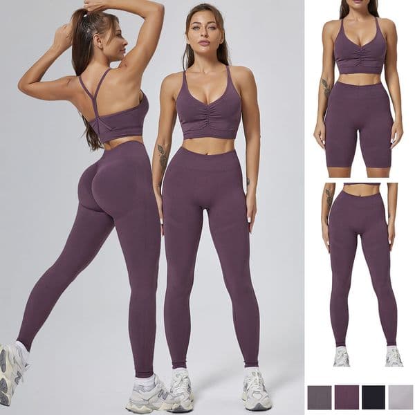 Designer Yoga Set for Women, Sexy High Waist Peach Butt Lifting Pants & Shorts, Leggings, New Style Bra Fitness Workout Set