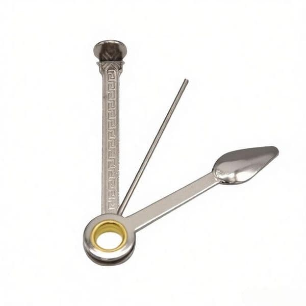 Wholesale 3-In-1 metal tobacco smoking tools For hand Pipes Dry Herb Spoon Silicone Pipes With Hookah Accessories Water Pipes Dabber Oil Nail Tools