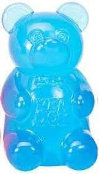 Schylling NeeDoh Gummy Bear Sensory Fidget Toy with Jelly-Like Filling 3.5" Tall - Blue Pack of 1 031