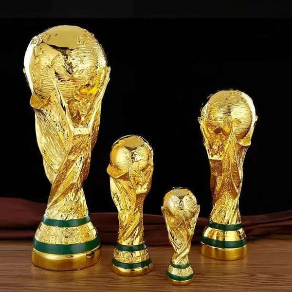 2026 Cool Golden Resin European Football Soccer Trophies Mascot Fans Gift Office Decoration Outdoor Party Supplies World Cup Trophy Free Shipping