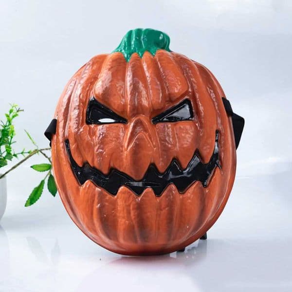 Halloween Horror Pumpkin Head Mask Masquerade Costume Mask Halloween Party Decor Props Supplies Full Face PVC Spoof Masks New L260526