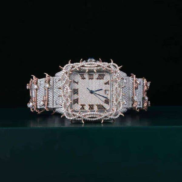 Premium Quality Moissanite Diamond Wristwatch with Full Iced Out Design Trendy Accessory Fashion Lovers for Sale