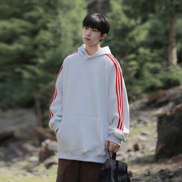 NASA Hooded Sweatshirt Men, New Spring And Autumn Style, American Retro Trendy Brand, Versatile Casual Loose Jacket For Teenagers