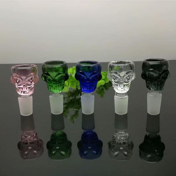 Glass Pipes Smoking Hand-blown Beautifully Handcrafted Smoking Pipe Colorful skull, ghost head, bubble head