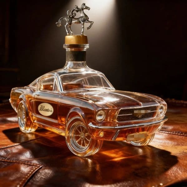 Household high boron glass bottle modern minimalist stylesealed whiskey shaped liquor creative car shaped empty bottle 260409