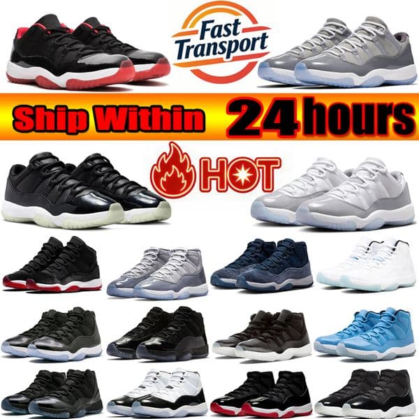 nikejordans 11 Designer Basketball Shoes 11 men 11s women Gamma Blue Classic Sports Shoes Cement Cap and Gown University Blue Legend Pink Height Unisex 5.5-13