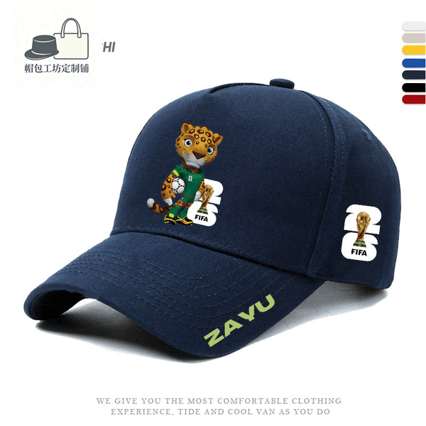 STOCK World Cup Mascot Baseball Male Football Cheerleading Support Cap Free Shipping