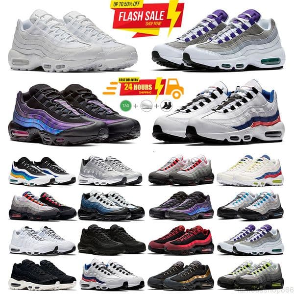 2026 Designer 95 Running Shoes OG 95s Neon Chaussure Crystal C X Aegean Hyper Turquoise Triple Black White Womens Mens Trainers Men Women Outdoor Sneakers HF0121-001