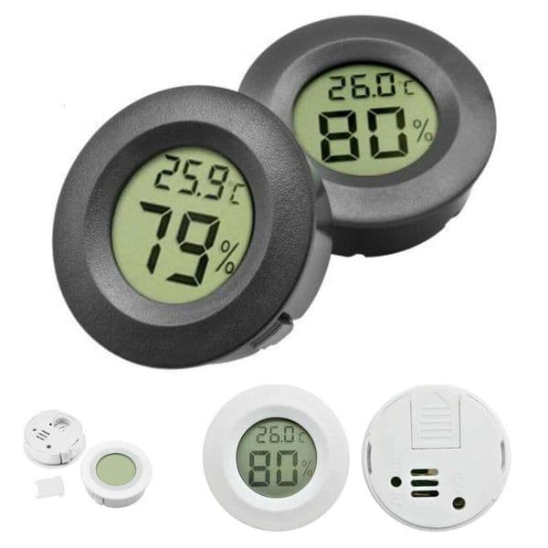 -50~ +70°C Mini LCD Digital Thermometer Hygrometer Fridge Freezer Temperature Tester Sensor Humidity Meter Detector 1PC