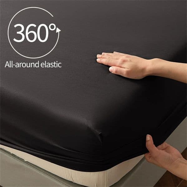 Soft Bedsheet with Elastic Band Fitted Sheet Home Bed Cover Twin/Full/Queen/King Size Bed Linen Drap De Lit No Pillowcase 260408