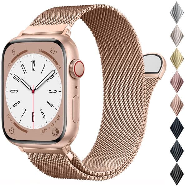 Milanese Strap For Apple Watch Band 49mm 44mm 45mm 42mm 41mm 38mm 46mm Metal Loop Wrist band for iWatch Series 10/9/8/7 Bracelet