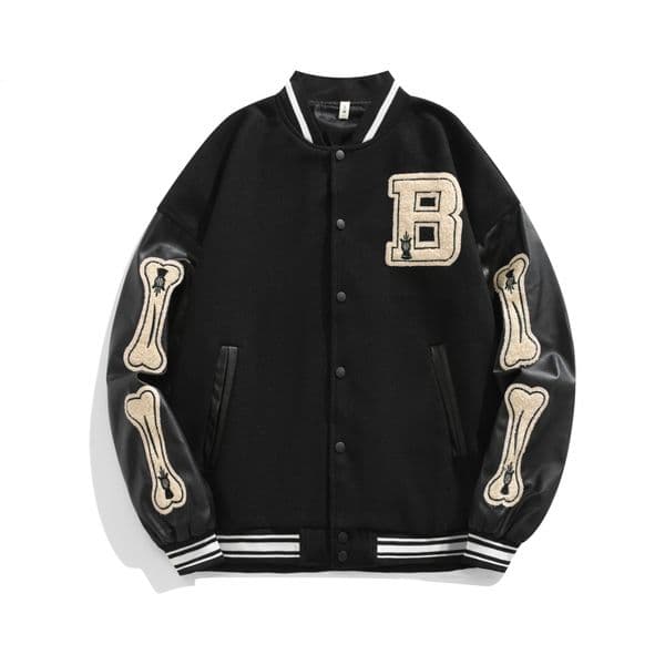Spring And Autumn New Harajuku Style Loose Designer Baseball Jacket Women's Fashion American Retro Black Couple Outdoor Jacket Luxury Jacket