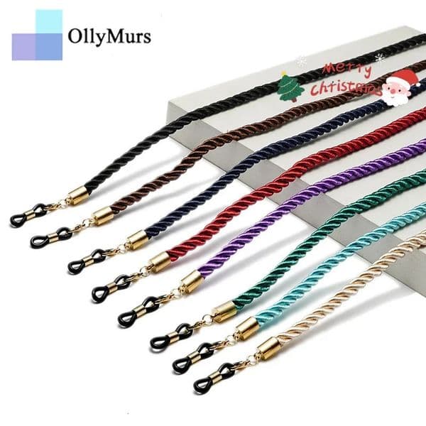 KIZN Trendy Fashion Anti-lost Glasses Chain Fabric Sunglasses Man And Woman Holder Mask Lanyard Neck Cord Jewelry Gift 260409BJ