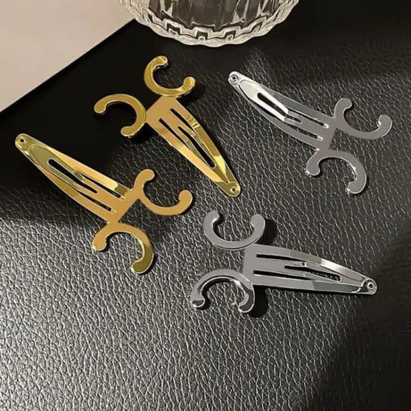 Hair Clips for Women Designer Luxury Metal Barrettes High Quality Fashion Hairpins for Girls Classic Design Hair Accessories Gold Silver Hair Clips Holiday Gift