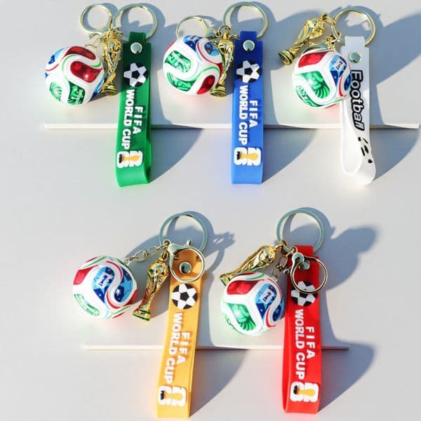 STOCK Us, Canada Mexico World Cup Football Keychain Pendant, Fan Souvenirs, Peripheral Gifts, Throwing Dolls And Spelling Beans Pendant Free Shipping