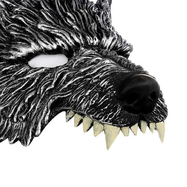New Mysterious Werewolf Mask Soft PU Foam Costume Prop Animal Mask 3D Realistic Wolf Head Mask Halloween Cosplay L260526