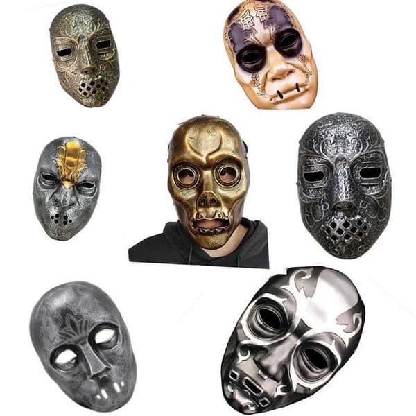 Halloween Death Eater Resin Mask Malfoy Cosplay Party Masquerade Masks Costume Halloween Carnival Home Decoration Collect Props L260526
