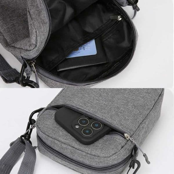 Nylon Portable Shoulder Bag Casual Versatile MultiComponent Crossbody Handbag Mens Outdoor Small 260402