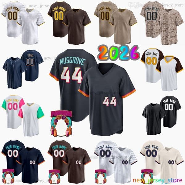 23 Fernando Tatis Jr. New Baseball Jersey 13 Manny Machado Bogaerts Miller Merrill Cronenworth Pivetta Darvish King Campusano Musgrove Andujar Custom S-6XL Jerseys