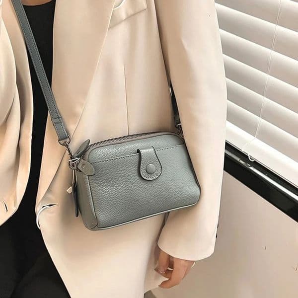 Women Genuine Leather Shoulder Bag Casual Female Small Crossbody Bags For Cell Phone Day Clutches 260410BANJIA