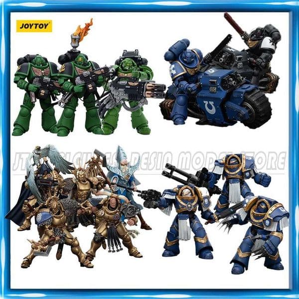 JOYTOY 40K 1/18 Action Figure Ultramarines Iron Hands Blood Angels SIGMAR Anime Model Toy X260410