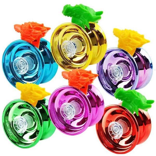 6 Colors Professional Yoyo Toy Aluminum Alloy Children Beginners Yo-Yos for Gift Yo-yo Finger Protector Accessories X260410