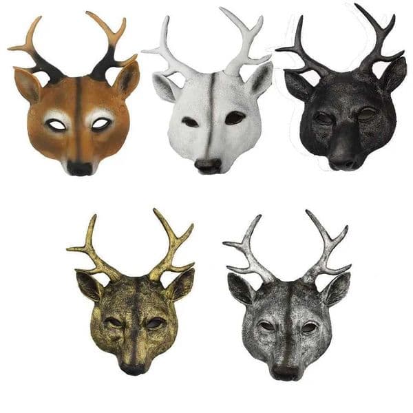 Anime Cosplay Pros Christmas Cosplay Pros Cosplay Prom Props Deer Head Mask Kabuki Kitsune Mask Animal Mask Halloween Mask L260526