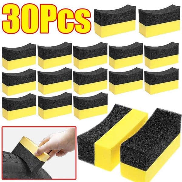 1-30Pcs Wheel Water Suction Sponge Pad Polishing Tyre Brushes Cleaning Household Car Wash Tool 26Y0410