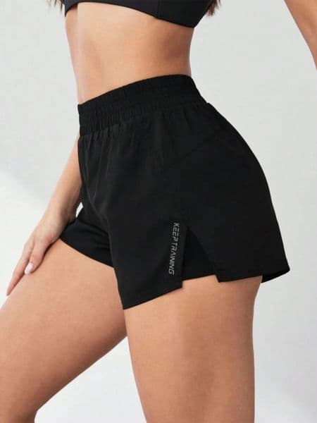 2026 Style Faux TwoPiece AntiExposure Yoga Shorts Sports Running Fitness Tennis Casual Basic Pants Womens 260409BJ