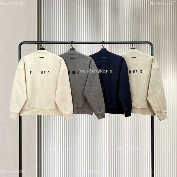 2026 New FOG Essential jacket Fleece Jerrys Lorenzo Men's Baseball Jacket European And American women Trendy Brand High Street Loose Vintage EESSNTAL Jacket 5cd