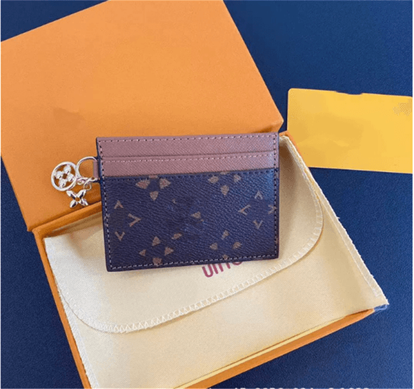 Women card holder designer wallet cardholder designer purse women genuine Leather Womens men Purses Mens Key Ring Credit Coin Mini Wallet wholesale a1