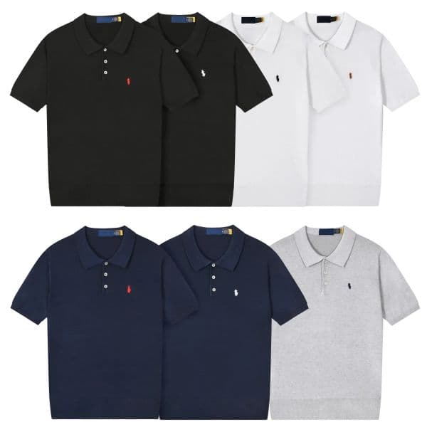 Men polo t shirt Classic Shirt Mens Womens Fashion Casual polo shirt Summer Business shirt Round neck unisex T-shirt Mens top M-2XL