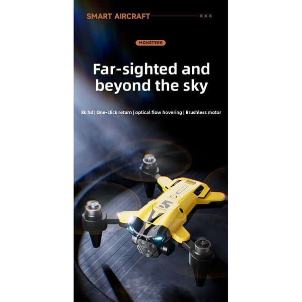 New M5 Off Foldable Drone With High-Definition Aerial Photography, Long Battery Life, Remote Control Three-Camera Quadcopter Kuhangxin